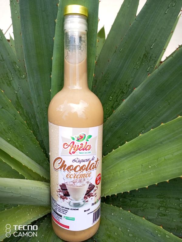 Liqueur de chocolat écrémé