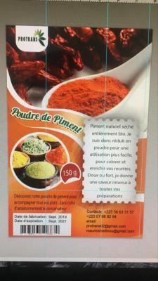 Poudre de piments 150g